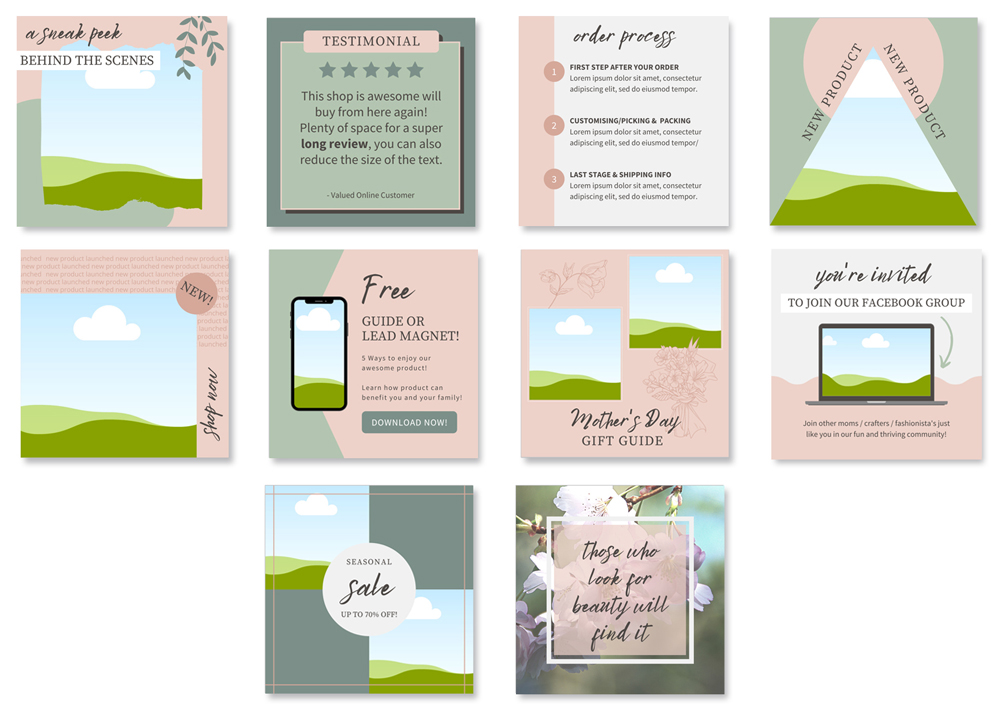 Free Canva Templates for E-commerce Shops