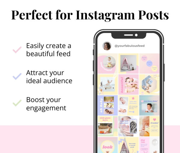 Baby Social Media Post Canva Templates