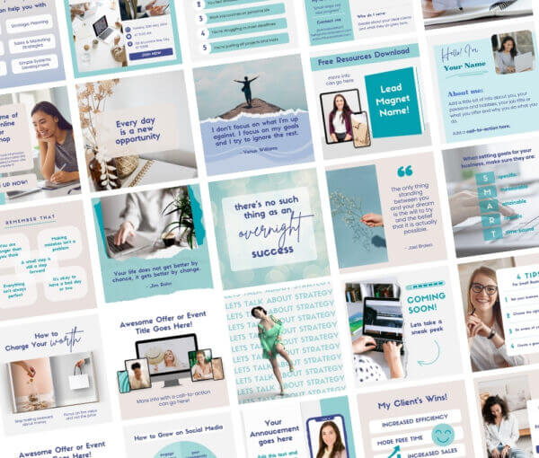 Business Coaching Social Media Canva Templates