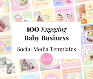 Baby Social Media Post Canva Templates