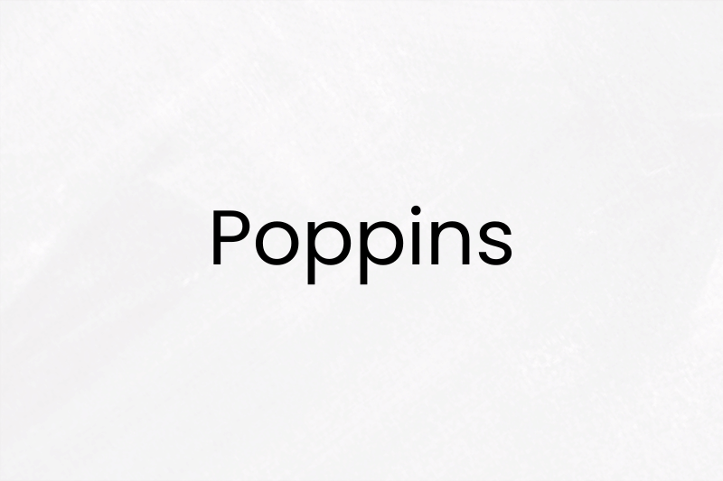Poppins font example