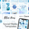 Blue Social Media Canva Templates