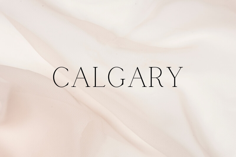 calgary luxury Canva font example