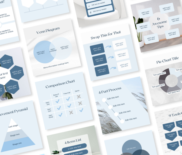 Product image for the Canva Infographic Templates kit