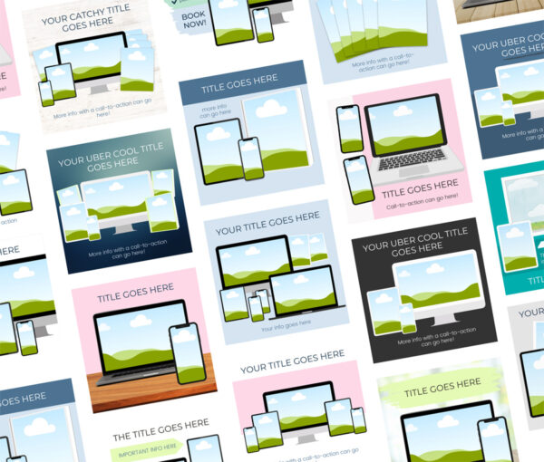 Digital Product Mockup Templates for Canva