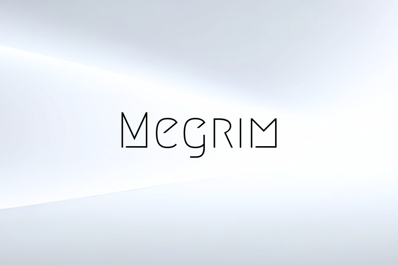 Megrim font example