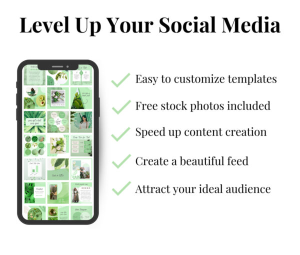 Green Business Social Media Post Canva Templates
