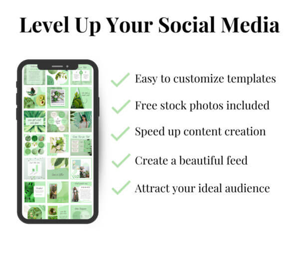 Green Business Social Media Post Canva Templates