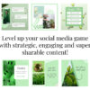 Green Social Media Templates for Canva