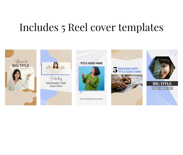 Instagram Reels Cover Templates for Canva