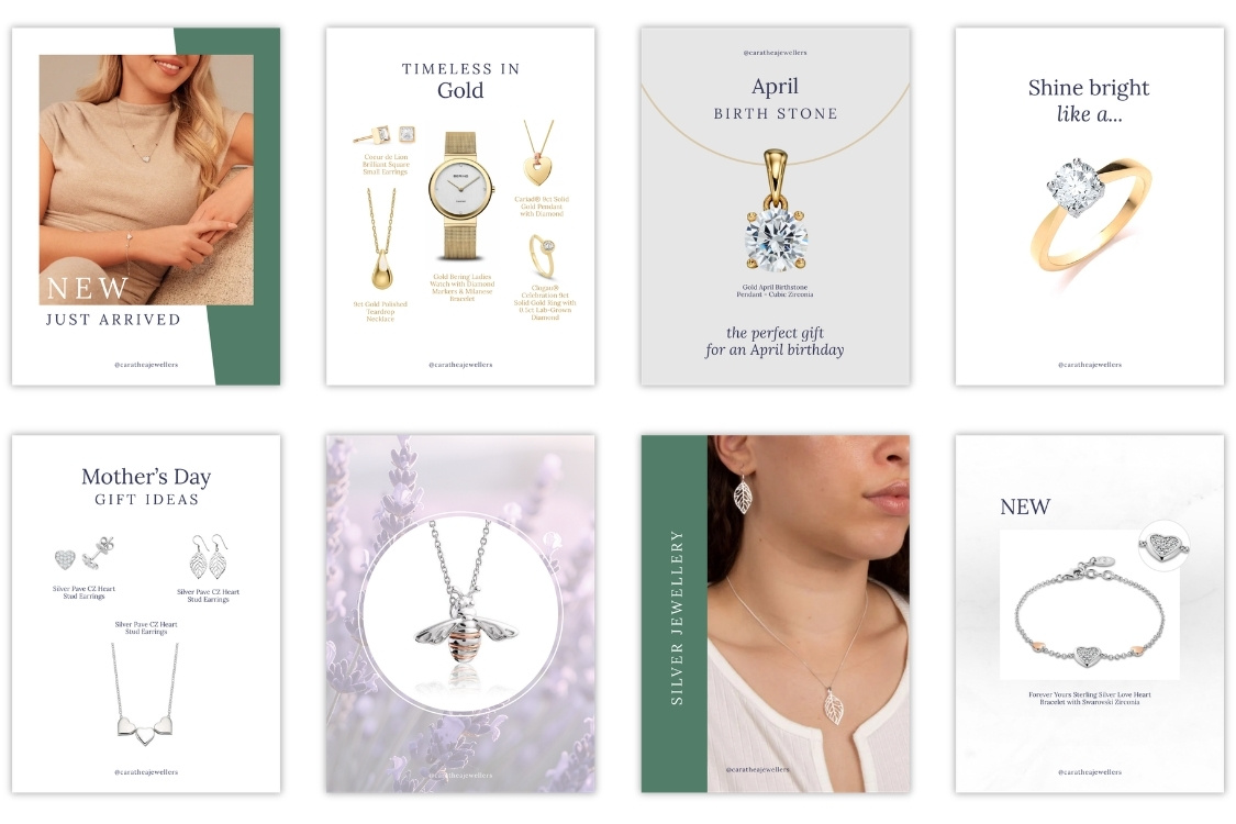 Jewellery Shop Instagram post designs
