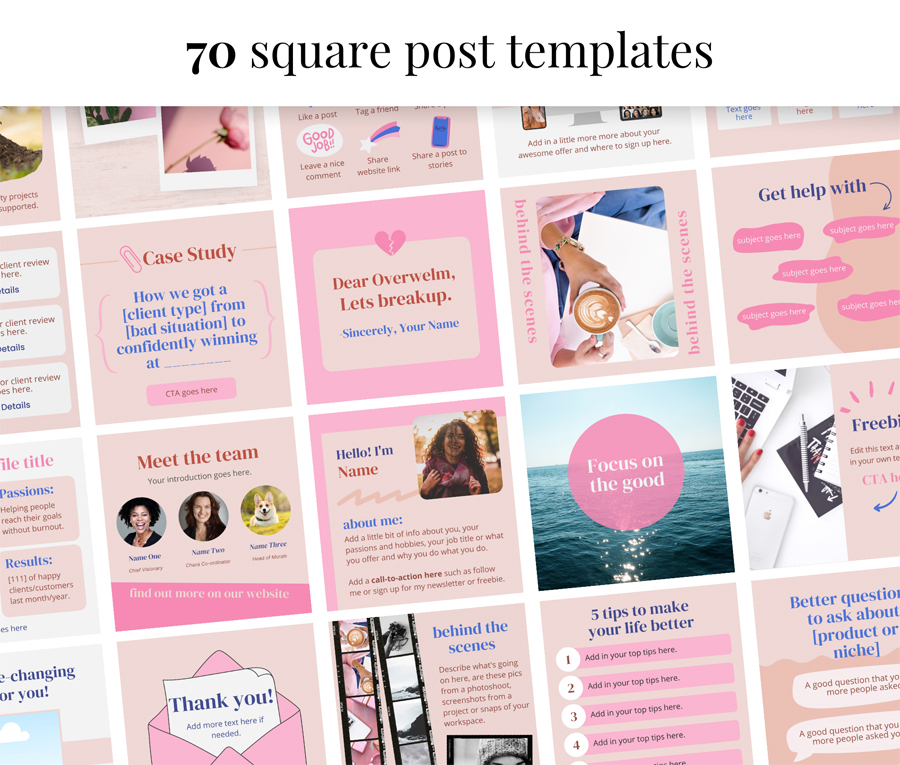 Love My Biz Social Media Square Post Templates