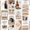 60 Neutral Boho Pinterest Canva Templates