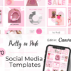 Social Media Canva Templates | Pretty in Pink Collection