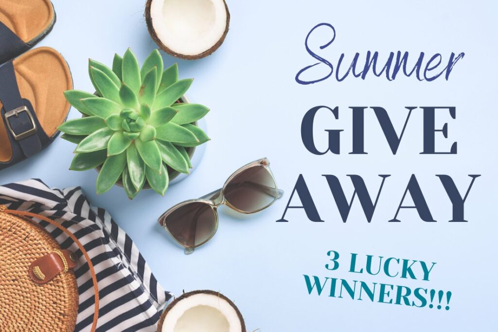Example of a summer clothing brand giveaway blog post image