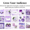 Purple Branded Business Social Media Post Templates for Canva