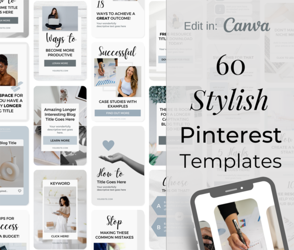 60 Stylish Pinterest Canva Templates