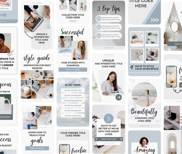 Stylish Pinterest Canva Templates