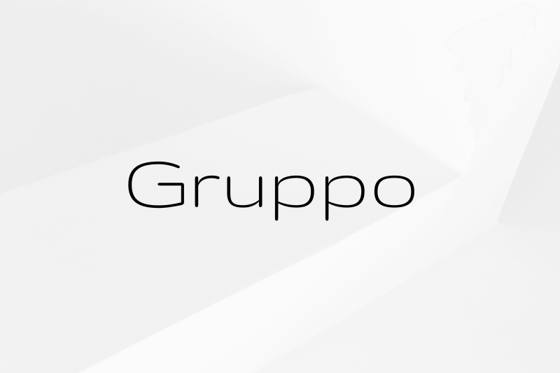 Gruppo font example