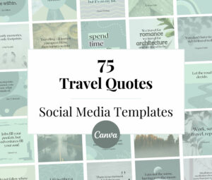 product listing image for travel Canva templates