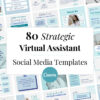 Virtual Assistant Social Media Canva Templates